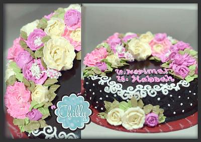 Flower Wreath Buttercream - Cake by Chilly