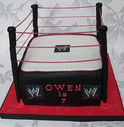 WWE wrestling ring - Cake by Jane Moreton