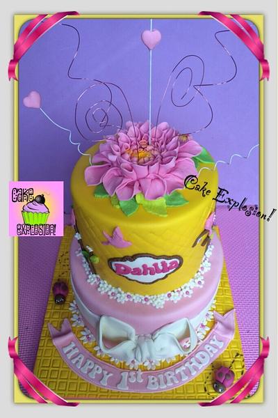 Dahlia flower cake for Dahlia  - Cake by Cake Explosion!