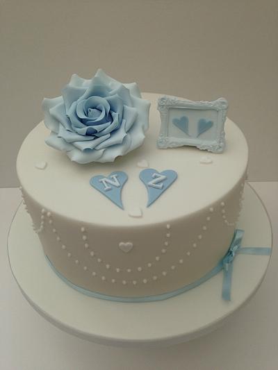Engagement cake - Cake by Swirly sweet