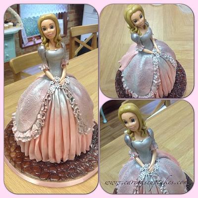 Completely edible princess doll cake - Cake by Carina bentley