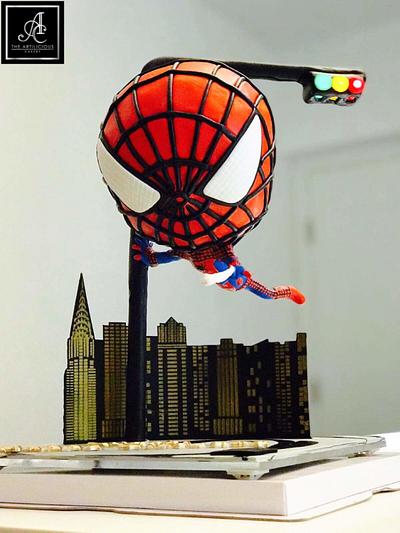  Spider man Defying cake - Cake by jimmyosaka