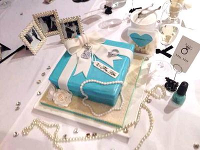 Tiffany Box Cake - Cake by Cakes from D'Heart