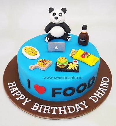Workaholic foodie cake - Cake by Sweet Mantra Homemade Customized Cakes Pune