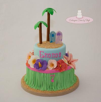 Emma's Luau  - Cake by Centerpiece Cakes By Steph