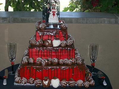 Til Death Do Us Part Wedding Cake - Cake by Stephanie Magdiel