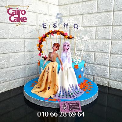 Frozen Elsa & ana Cake - Cake by Ahmed - Cairo Cake احلى تورتة