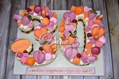 Cream tarte 30 th birthday - Cake by Daria Albanese