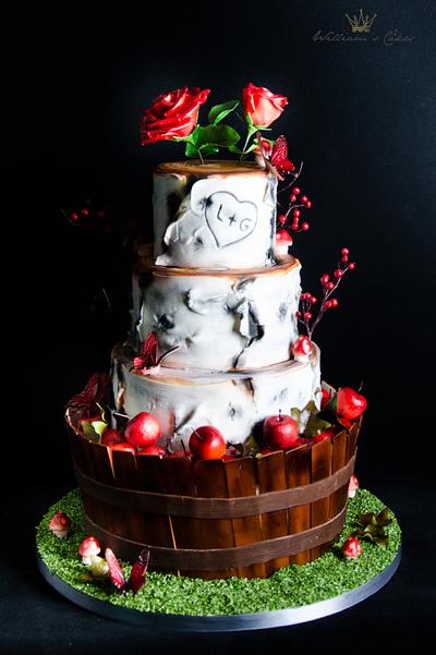 wedding cake nature and autumn - Cake by lidian (williams cakes)