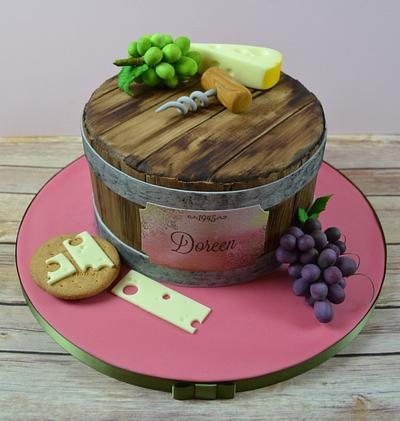 Wine barrel birthday cake - Cake by AMAE - The Cake Boutique