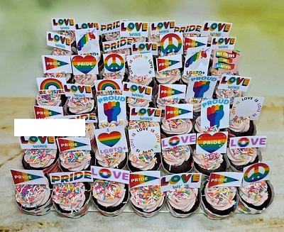 LGBT cupcakes for PRIDE month office celebration - Cake by Sweet Mantra Homemade Customized Cakes Pune