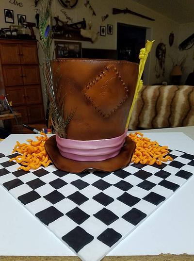 Mad Hatter Hat Cake - Cake by Creative Designs By Cass