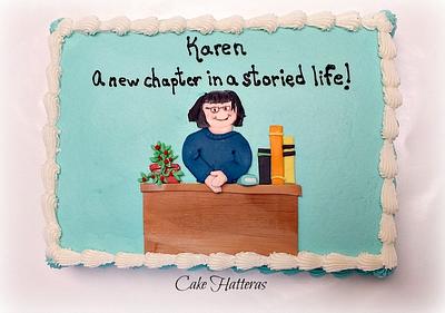Librarian Retirement - Cake by Donna Tokazowski- Cake Hatteras, Martinsburg WV