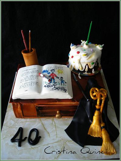 Cake for attorney from her child - Cake by Cristina Quinci