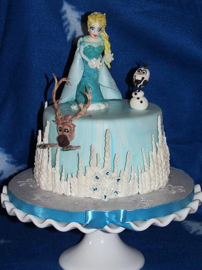 Frozen Theme - Cake by Nancy T W.
