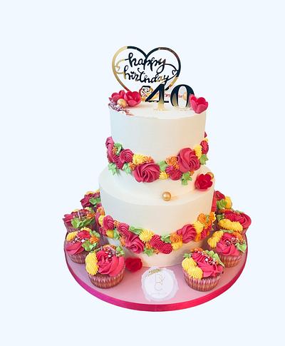 pièce montée florale  - Cake by DreamYourCake