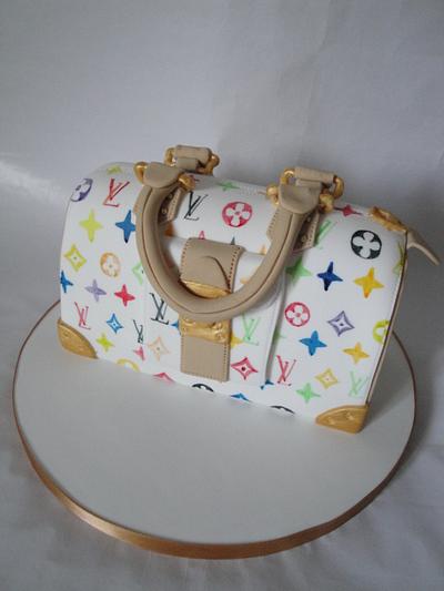 Handpainted LV handbag - Cake by Jeanette