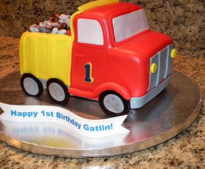 Dump Truck Cake - Cake by Kimberly Cerimele