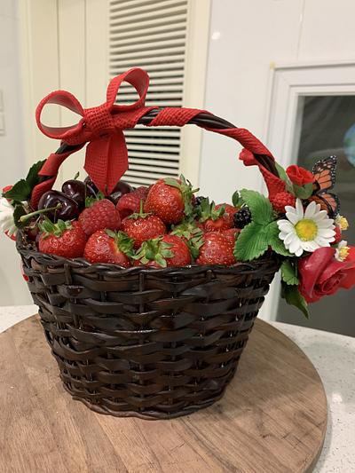 Fathers day basket of berries cake - Cake by alek0