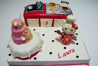 Hello Kitty in the Kitchen - Cake by Lia Russo
