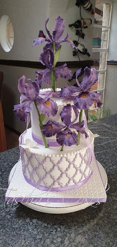 Iris Cake - Cake by Tascha's Cakes