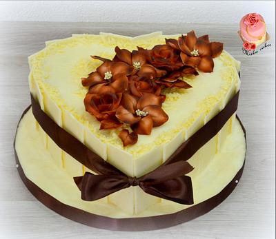 With white chocolate - Cake by Mimi cakes