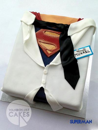 Superman - Cake by Wanderlust Cakes