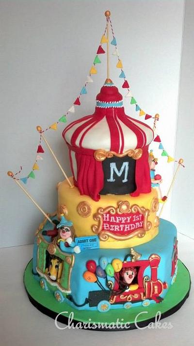 Circus Tent/Train - Cake by Charis