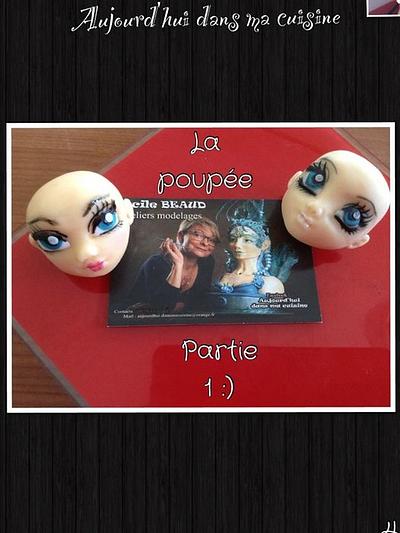 Apprendre a faire une poupée Partie 1 : le visage  - Cake by Cécile Beaud
