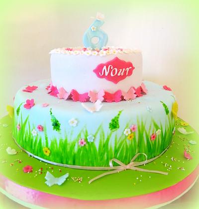 Flowers and Butterflies - Cake by Sugar&Spice by NA