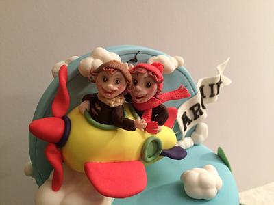 1st birthday - transport cake - Cake by Elaine - Ginger Cat Cakery 