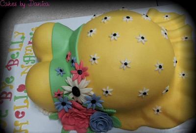Pregnant Belly Cake - Cake by Chittenango Cakes
