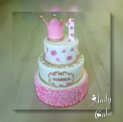 Birthday cake for little princess - Cake by AndyCake