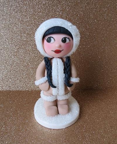 How to make a Eskimo girl cake topper - Cake by Renee Daly
