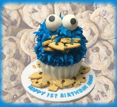 Cookie Monster Cake - Cake by MsTreatz