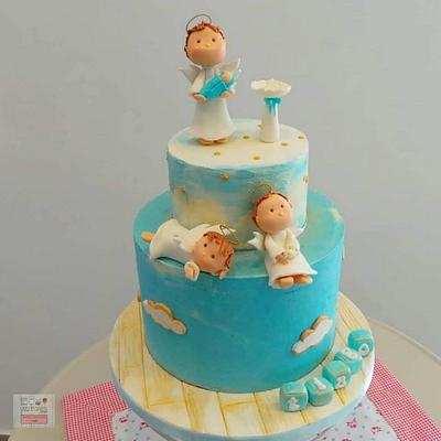 Bolo Batismo - Baptism Cake - Cake by Unique Cake's Boutique