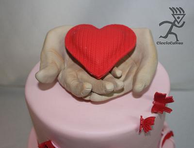 Giving of the Red cloth Heart - Cake by Ciccio 