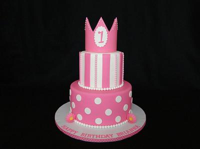 Princess 1st Birthday - Cake by Elisa Colon