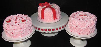 Valentine's Day Cakes - Cake by Jaybugs_Sweet_Shop