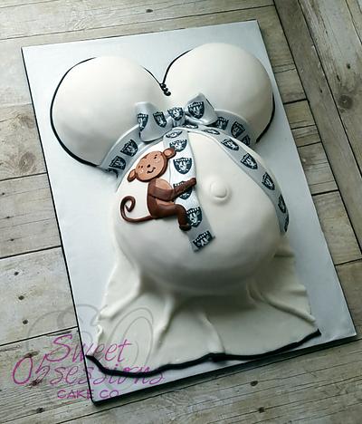 Pregnant Belly Cake - Cake by Sweet Obsessions Cake Co