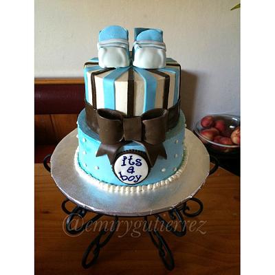 Baby shower cake!  - Cake by Emsspecialtydesserts