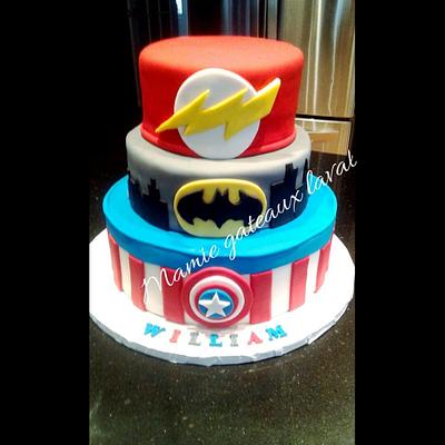 super heroes - Cake by Manon