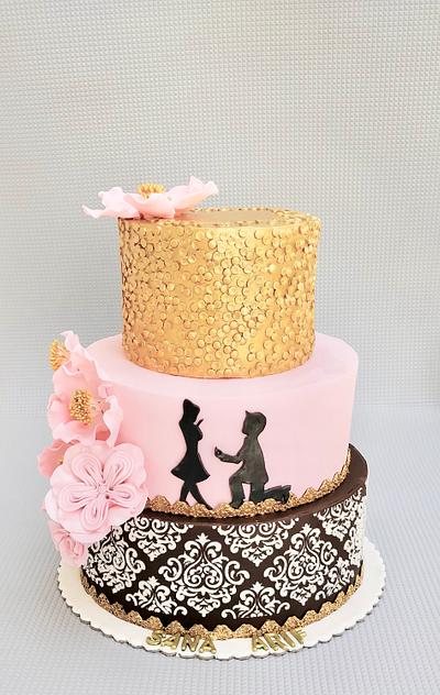 Engagement Cake - Cake by Swati Deroliya