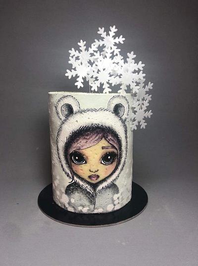 Winter girl - Cake by tomima