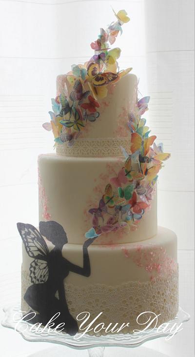 Butterflies kisses cake. - Cake by Cake Your Day (Susana van Welbergen)