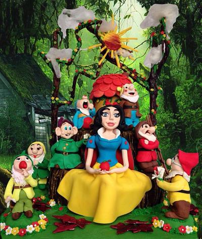 The Snow White and the seven dwarfs - Cake by Dimitra Mylona - Sweet Zoe Cakes