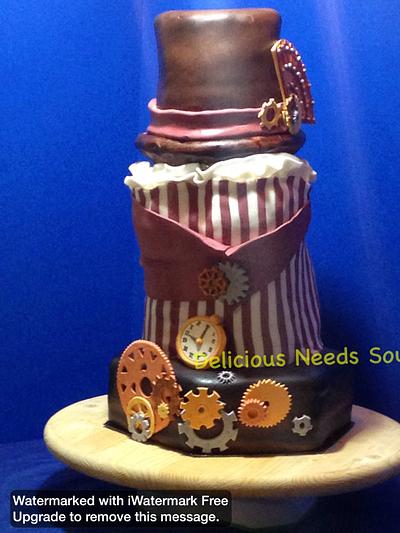 Steampunk Corset and Hat - Cake by tootskds