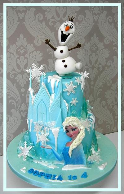 Frozen themed Cake - Cake by Mel_SugarandSpiceCakes
