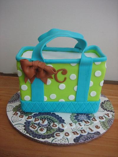 mini tote cake - Cake by iriene wang