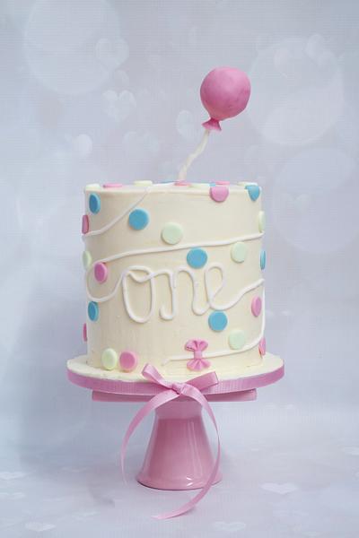 1st birthday cake  - Cake by lorraine mcgarry